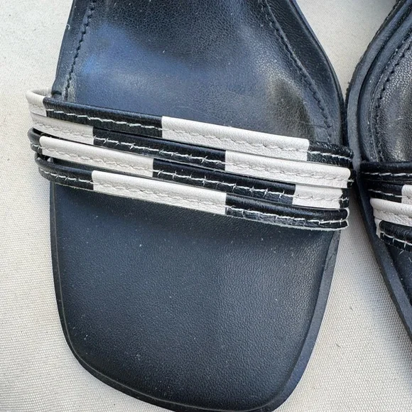 Vince Camuto Black Wedge Sandals - Picture 9 of 11